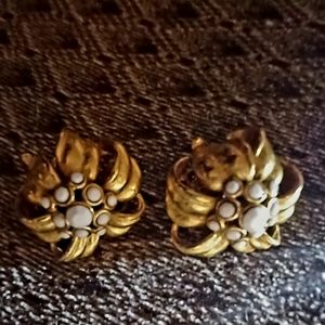 Vintage clip on earrings
